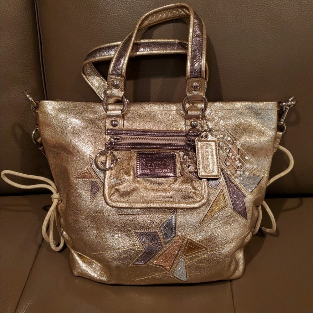 Coach purse - gold NEW